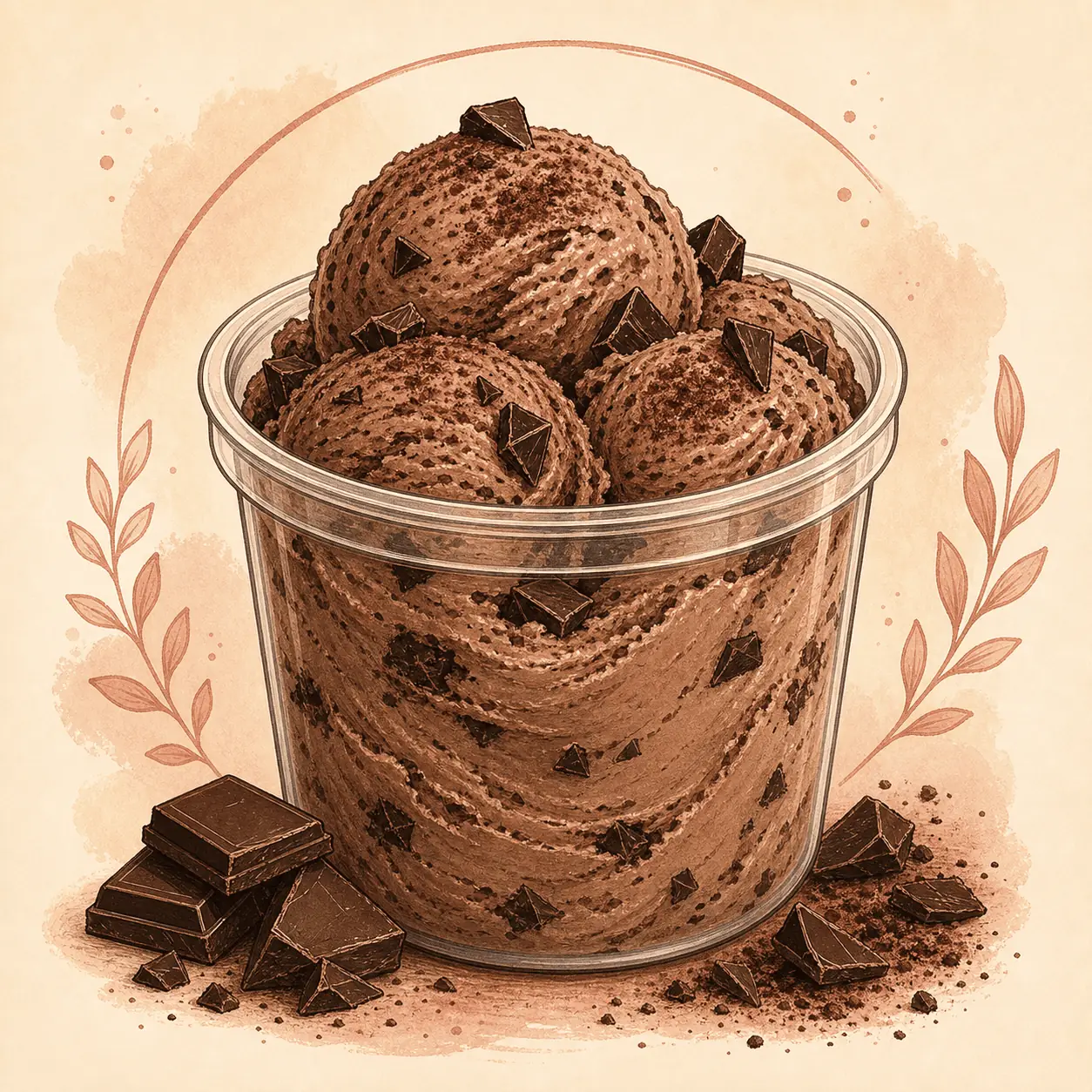 Schokoladeneis Rezeptbild