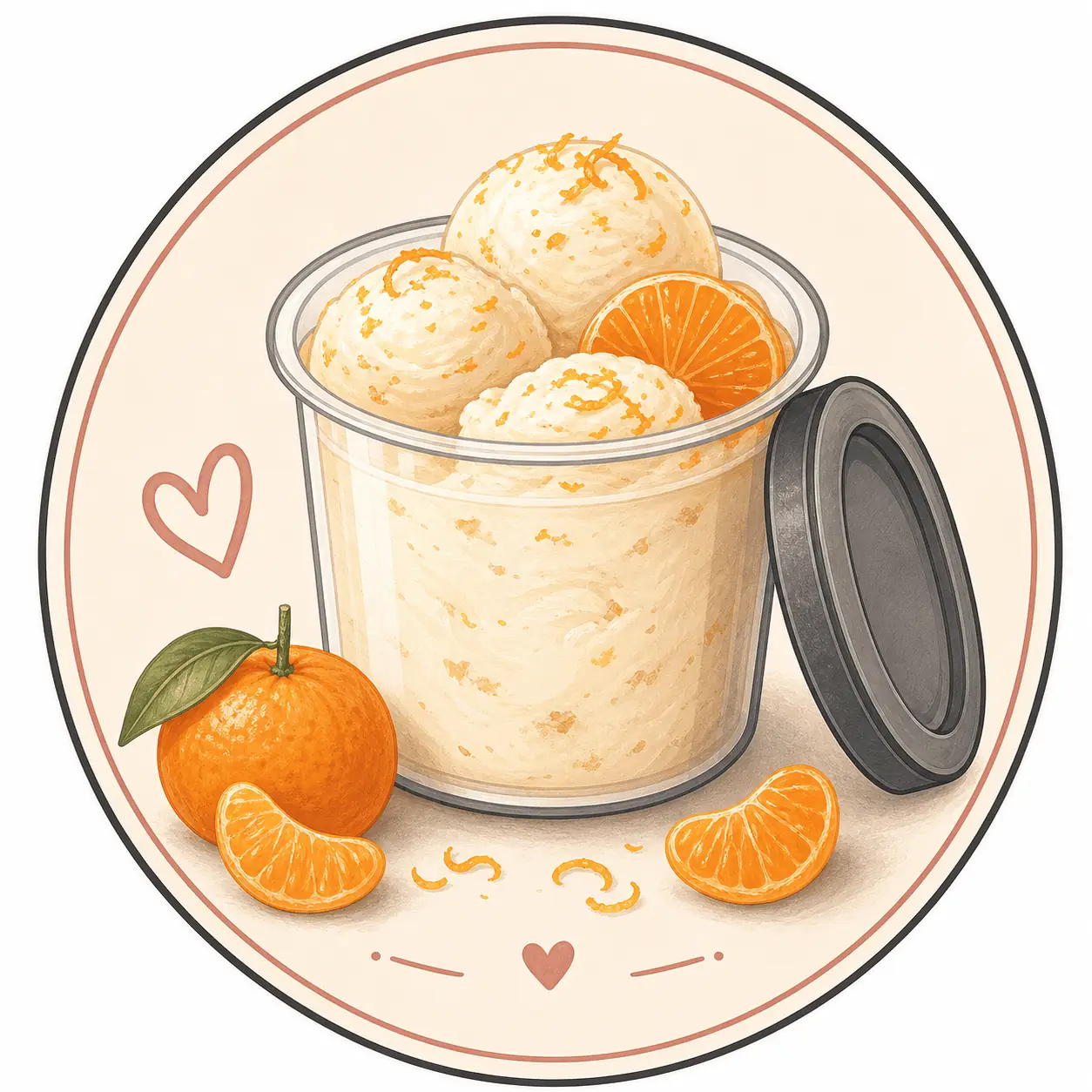 Mandarineneis Rezeptbild