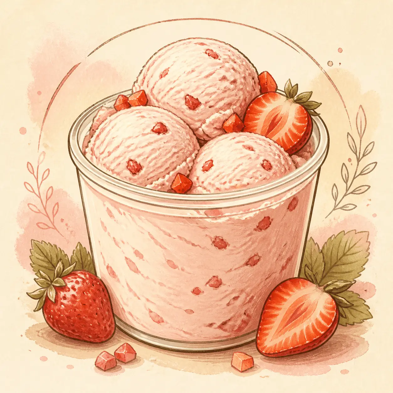 Erdbeereis Rezeptbild