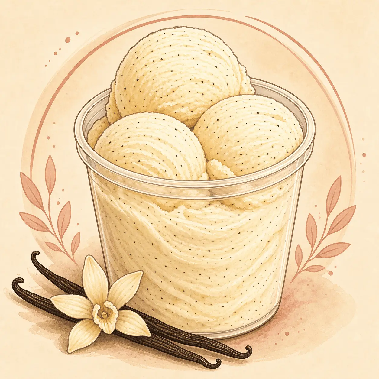 Vanilleeis Rezeptbild